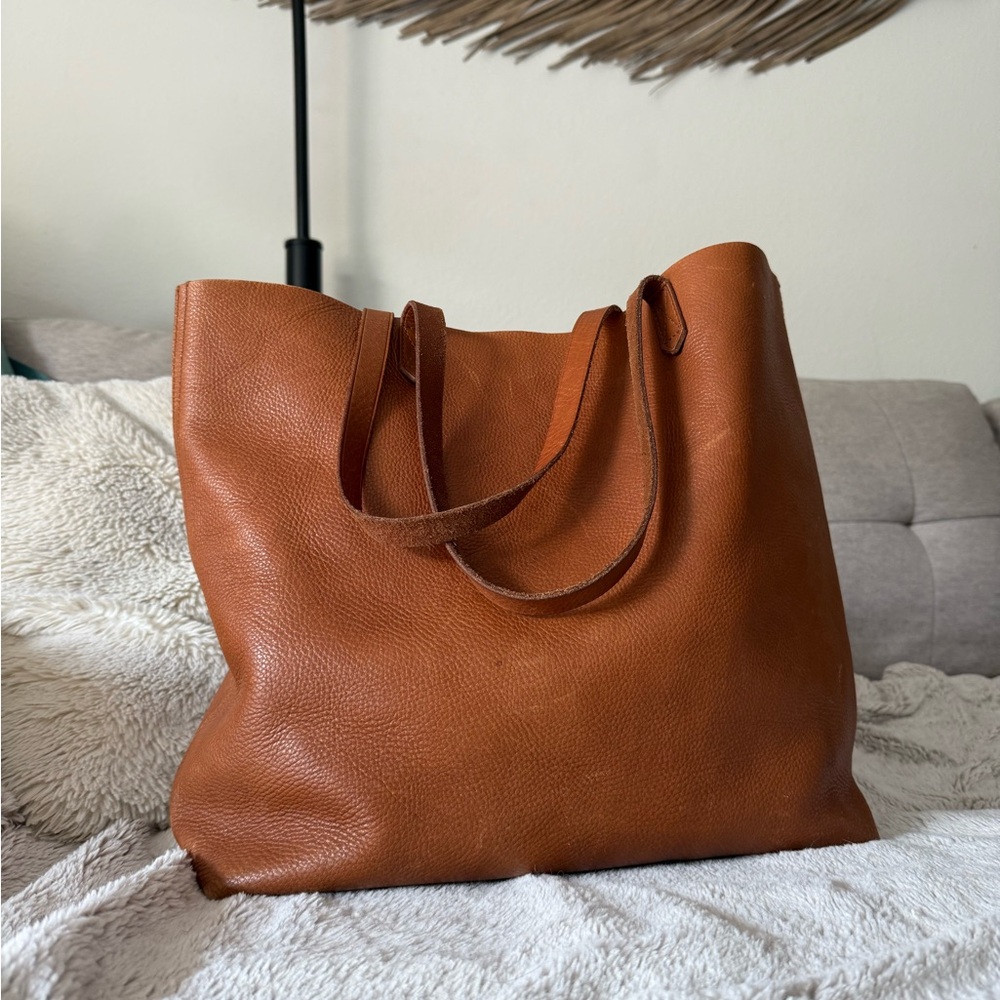 Madewell The Transport Tote Brown Leather
